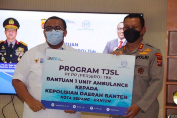 PT PP Kunjungi Proyek RSUD Banten dan Salurkan Ambulans - JPNN.COM