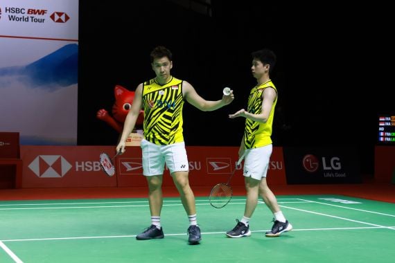 Kembali Pakai Jersei Kuning, The Minions Gilas Duo Prancis di Indonesia Masters 2021 - JPNN.COM