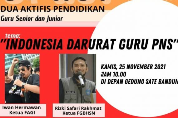 Guru Honorer Senior & Junior Bersatu, Aksi 25 November Menyoroti Seleksi PPPK 2021 - JPNN.COM