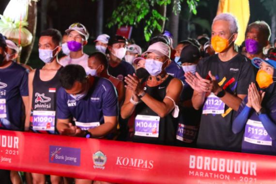 Ganjar Pranowo Antusias Mempersiapkan Borobudur Marathon 2022 - JPNN.COM