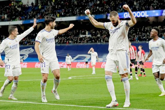 Real Madrid Hantam Athletic Bilbao, Karim Benzema dan Luka Modric Goreskan Tinta Emas - JPNN.COM