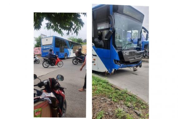Bus TransJakarta Kecelakaan Lagi, Gegara Ditinggal Sopir Pipis - JPNN.COM