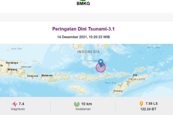 Update Analisis Tsunami, BMKG Sebut Ada 15 Gempa Susulan Bermagnitudo 5,6 - JPNN.COM