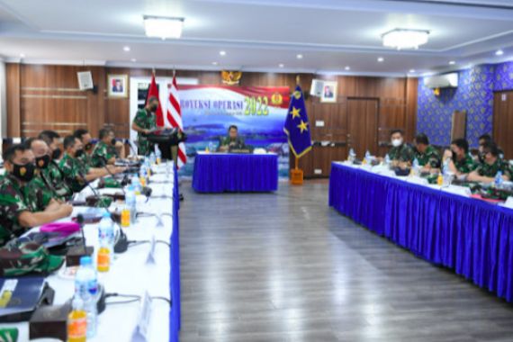 Jamin Keamanan Laut Yurisdiksi Nasional, TNI AL Gelar Rakor Proyeksi Operasi Tahun 2022 - JPNN.COM