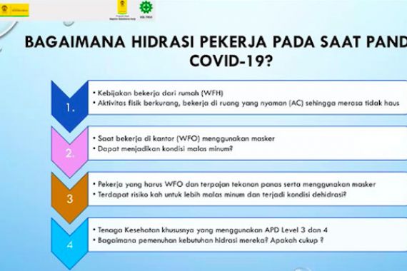 IHWG FKUI Serukan Pentingnya Menjaga Kecukupan Hidrasi di Kala Pandemi - JPNN.COM