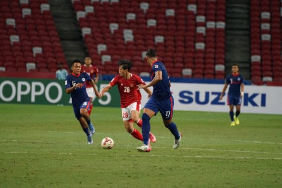 Unggul Jumlah Pemain, Indonesia Sempat Tertinggal 1-2 dari Singapura - JPNN.COM