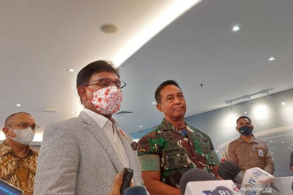 Jenderal Andika Bertemu Menteri Johnny, Ada Kabar Baik untuk Pos Militer di Wilayah 3T - JPNN.COM