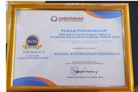 KKI Raih Penghargaan dari Ombudsman RI, Selamat - JPNN.COM