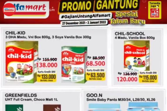 Tanggal Muda di Awal Tahun Banyak Promo Gajian Untung di Alfamart, Borong Yuk, Bun! - JPNN.COM