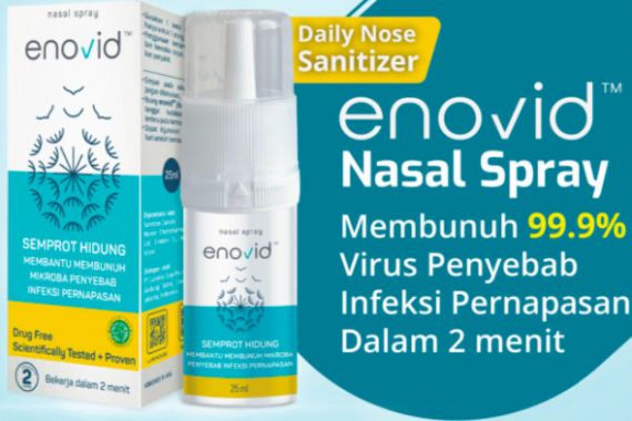 Enovid Nose Sanitizer, Spray Hidung Pertama dengan Teknologi Dual Chamber - JPNN.COM