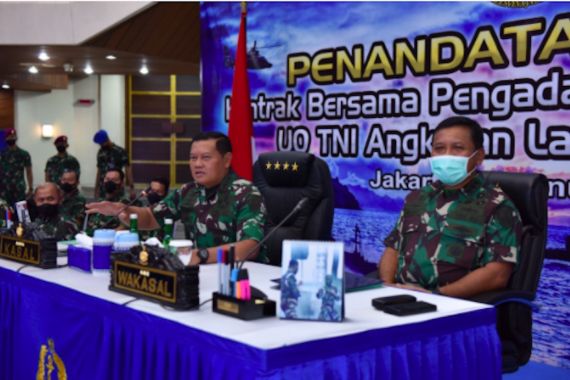 Percepat Daya Serap Anggaran, TNI AL Teken Kontrak Bersama dengan Mitra - JPNN.COM
