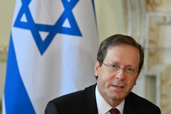 Kunjungan Bersejarah, Presiden Israel Terharu Saat Melintas di Atas Arab Saudi - JPNN.COM