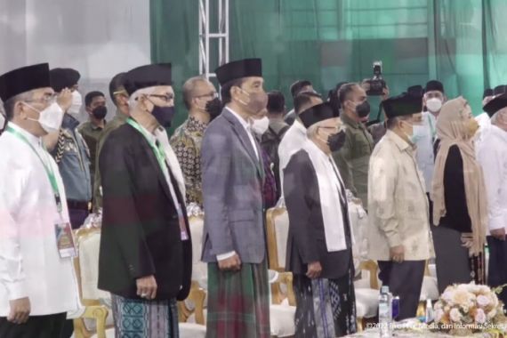 Jokowi Hadiri Pengukuhan PBNU, Ada JK Hingga Puan Maharani - JPNN.COM