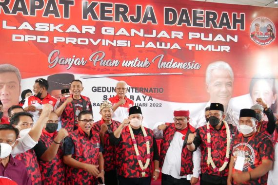 Gelar Rakerda di Surabaya, Laskar Ganjar - Puan Jatim Targetkan Kemenangan - JPNN.COM