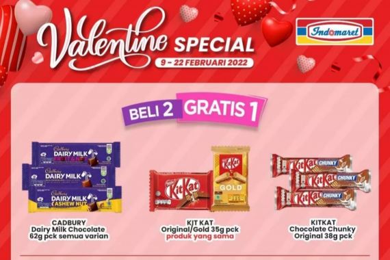 Promo Spesial Hari Valentine Indomaret, Borong Cokelat Yuk - JPNN.COM