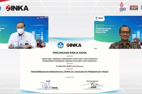 Kemendikbudristek & PT INKA Berkolaborasi Mengembangkan Kendaraan Listrik - JPNN.COM