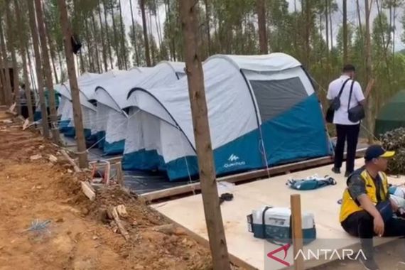 Paspampres Menyebar Garam di Sekitar Lokasi Jokowi Berkemah di IKN Nusantara - JPNN.COM