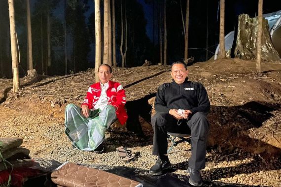 Tempat Jokowi Berkemah Masih Gelap, Bamsoet di Luar Tenda, Pramono Ucap Hamdalah - JPNN.COM