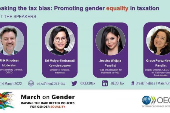 Sri Mulyani dan Jessica Widjaja Bahas Kesetaraan Gender di Forum Internasional OECD - JPNN.COM