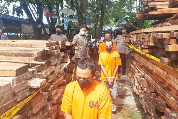 Oknum Anggota Polri Tersangka Kepemilikan Kayu Ilegal, Langsung Diproses Propam - JPNN.COM