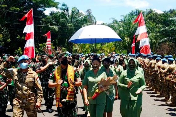 Prajurit RK 644/Wls Sukses Melaksanakan Tugas Operasi di Kongo, Panglima TNI dan KSAD Mengapresiasi - JPNN.COM