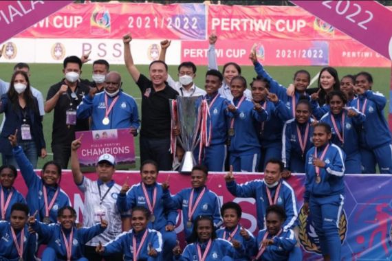 Papua Juara, Ini Distribusi Gelar Piala Pertiwi 2022 - JPNN.COM