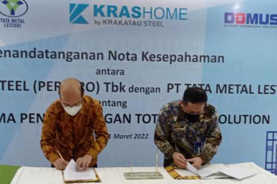 Kembangkan Total Steel Solution, Krakatau Steel Gandeng Tata Metal Lestari - JPNN.COM