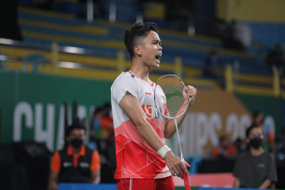 Thomas Cup 2022: Ginting Mengamuk, Orang China Jatuh Bangun - JPNN.COM