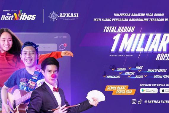 Berhadiah Rp 1 Miliar, The Next Vibes Diminati Puluhan Ribu Talenta Tanah Air - JPNN.COM
