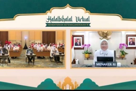 Kemnaker Gelar Halalbihalal, Ida Fauziyah Berharap jadi Momentum Peningkatan Kinerja - JPNN.COM