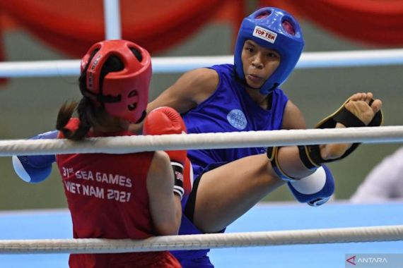 Indonesia Raih Medali Perdana di SEA Games 2021 dari Cabor Kick Boxing - JPNN.COM
