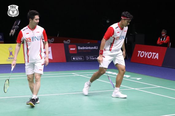 Thomas Cup 2022: Kevin Sanjaya/Bagas Maulana Tampil Meledak, Pelatih Sorot Kelemahan Ini - JPNN.COM