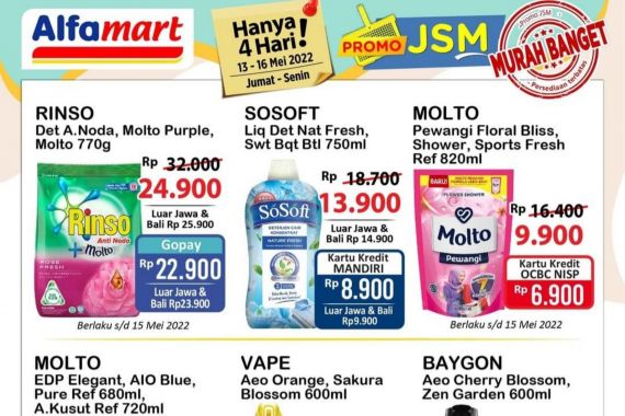 Promo JSM Alfamart, Banyak Diskon Kebutuhan Rumah Tangga - JPNN.COM