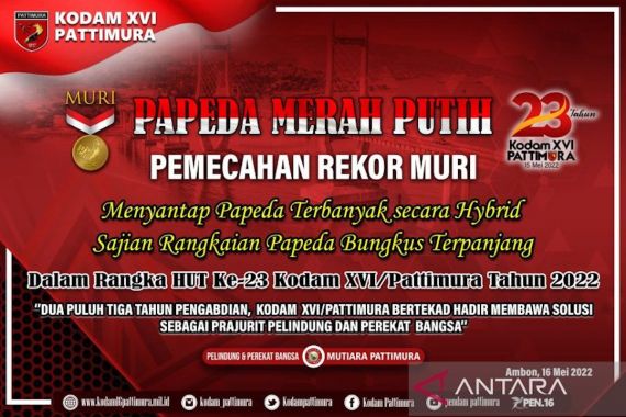 Kasdam Meninggal, Kodam Pattimura Tunda Pemecahan Rekor MURI Memakan Papeda Terbanyak - JPNN.COM