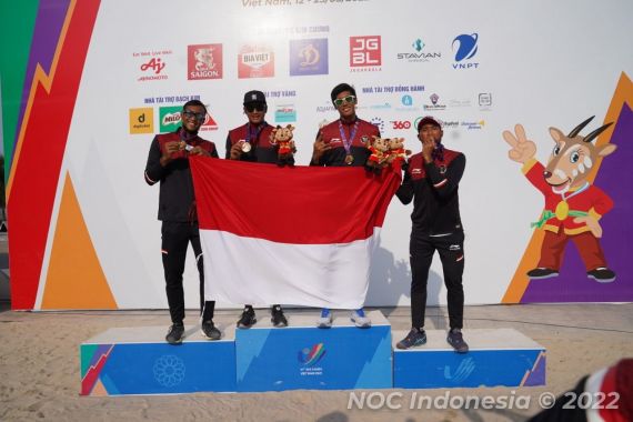 Tim Voli Pantai Indonesia Gagal Mengawinkan Medali Emas SEA Games 2021 - JPNN.COM