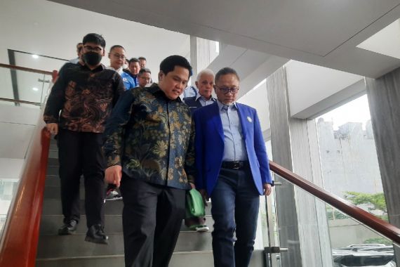 Berkunjung ke DPP PAN, Erick Thohir Dijamu Ini - JPNN.COM