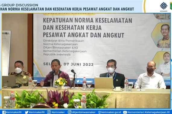 Beri Pemahaman Norma K3 di Pesawat Angkat dan Angkut, Kemnaker Gelar FGD - JPNN.COM