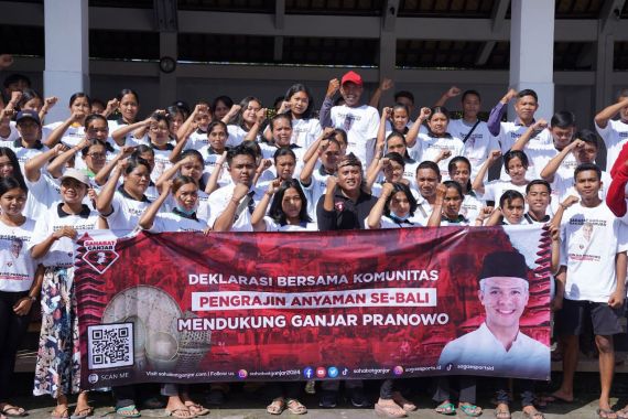Para Perajin Anyaman di Bali Gelar Deklarasi Dukung Ganjar Jadi Capres - JPNN.COM
