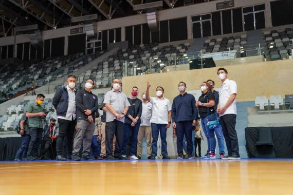 Jelang FIBA Asia Cup 2022, Menpora Amali Tinjau Latihan Timnas Basket dan Kesiapan Venue - JPNN.COM