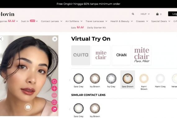 Eyelovin Kenalkan Fitur Virtual Try On, Bikin Mudah Pilih Lensa Kontak - JPNN.COM