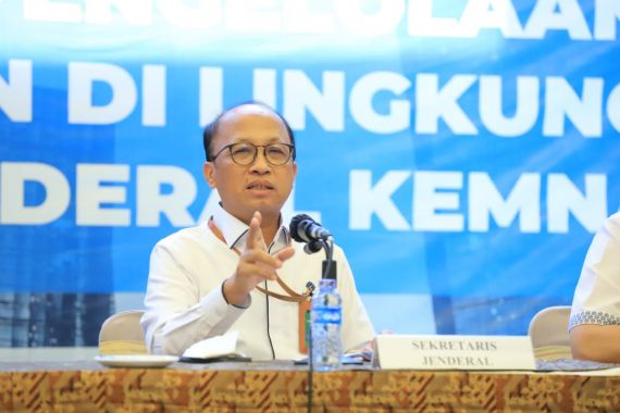 Pesan Penting dari Sekjen Anwar Sanusi untuk Pengelola Keuangan Negara di Kemnaker - JPNN.COM