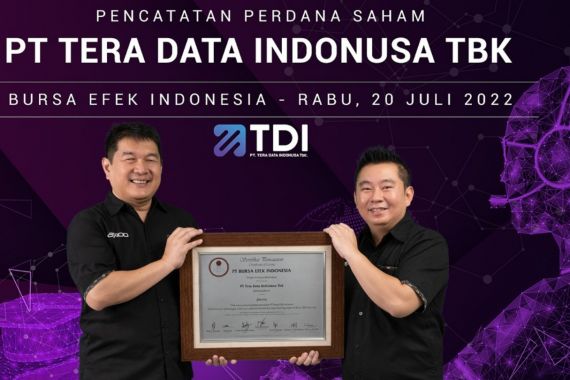 Melantai di BEI, Tera Data Indonusa Raih Dana IPO Sebesar Rp 145,617 Miliar - JPNN.COM