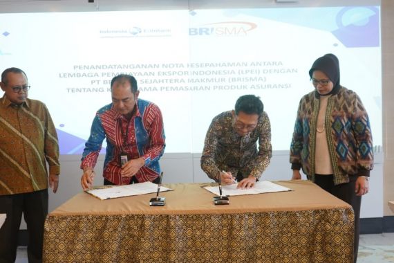 Dorong Ekspor Nasional, LPEI Gandeng Anak Usaha Dana Pensiun BRI - JPNN.COM