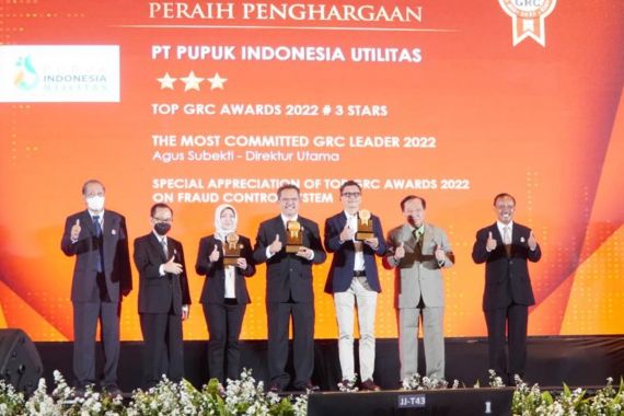Pupuk Indonesia Utilitas Raih 3 Penghargaan Dalam TOP GRC Awards 2022 - JPNN.COM
