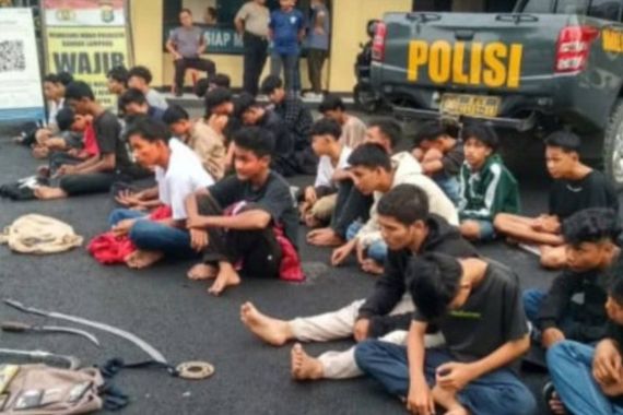46 Anggota Geng Motor Ditangkap Polisi - JPNN.COM