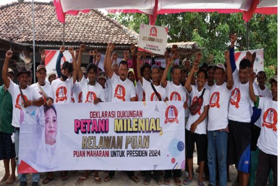 Ratusan Petani di Indramayu Serukan Dukungan untuk Puan Maharani - JPNN.COM