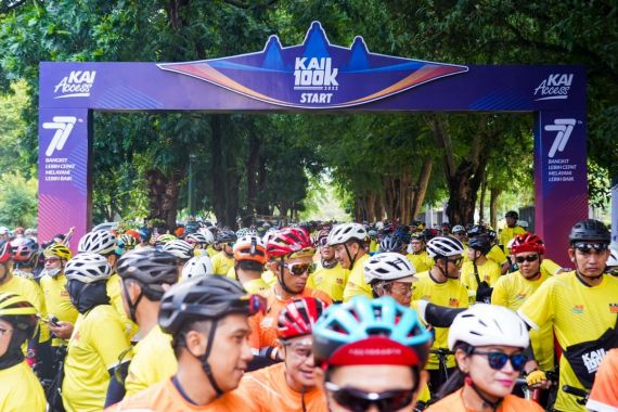 Seribu Pesepeda Meriahkan KAI100K 2022 di Yogyakarta - JPNN.COM