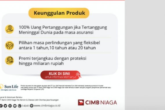 Sun Life Indonesia dan CIMB Niaga Hadirkan Sun Proteksi Jiwa - JPNN.COM