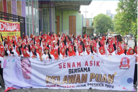 Sukarelawan Puan Maharani Menyapa Surabaya, Ajak Warga Lakukan Kegiatan Positif - JPNN.COM