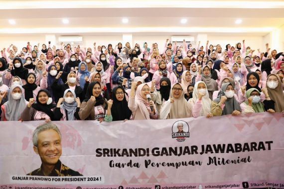 Ratusan Perempuan Milenial Jabar Dukung Ganjar Pranowo Jadi Presiden 2024 - JPNN.COM